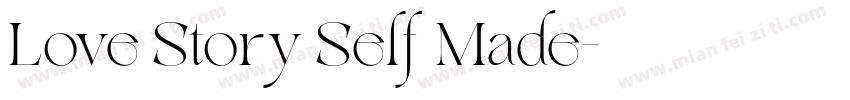 Love Story Self Made字体转换